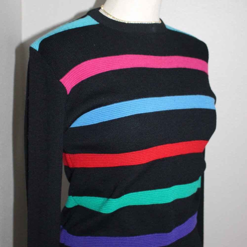 VTG 80s Striped Wool Sweater